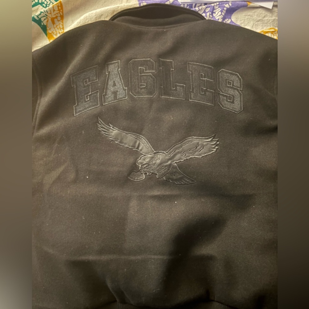 ALL BLACK EAGLES POLYESTER MATERIAL VARSITY JACKE… - image 2